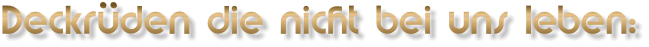 Deckrüden die nicht bei uns leben: